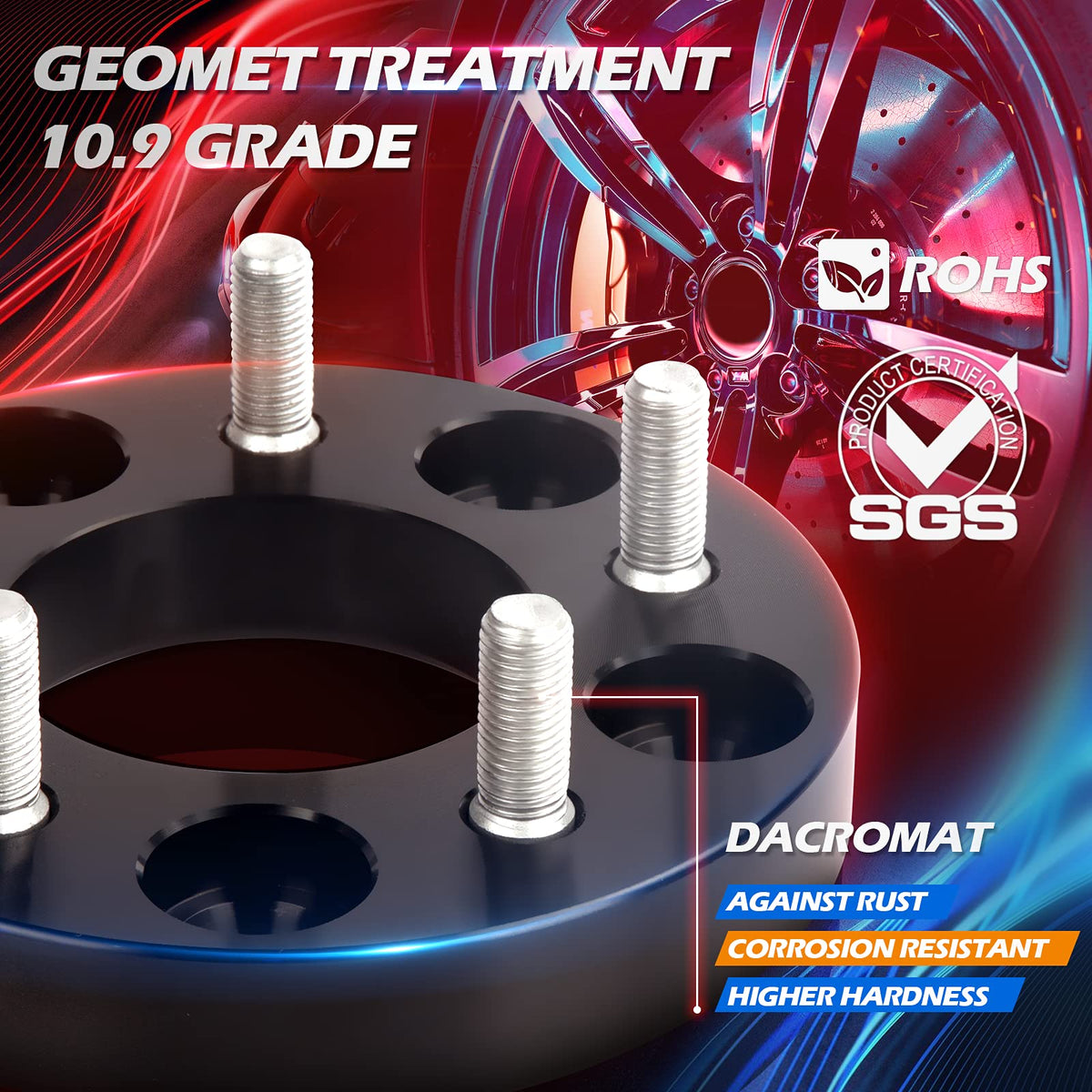 Dynofit 2 Inch Wheel Spacers 6x139.7 6x5.5 Forged Aluminum For Chevy GMC Silverado Ram 1500