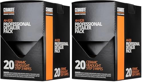Cerakote Ceramic Headlight Restoration Kit 10 Wipes No Tools Required Long Lasting Shine
