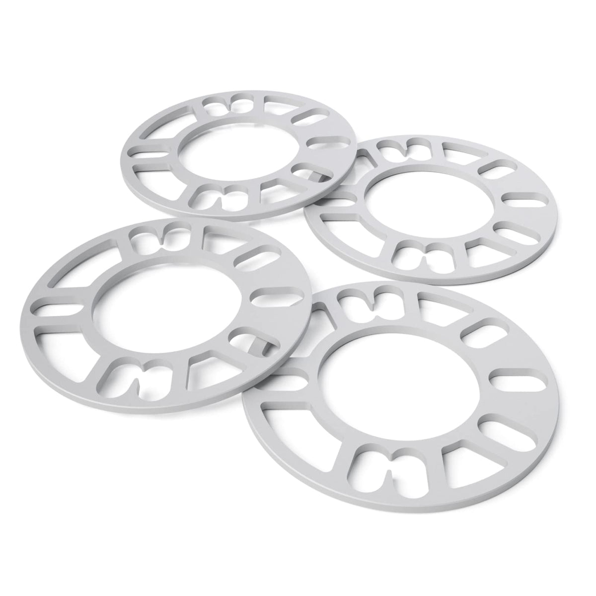 4Pcs 5mm Wheel Spacers for 4 and 5 Lug Vehicles, PCD 98 to 120mm, 78.1mm ID, 150mm OD Aluminum