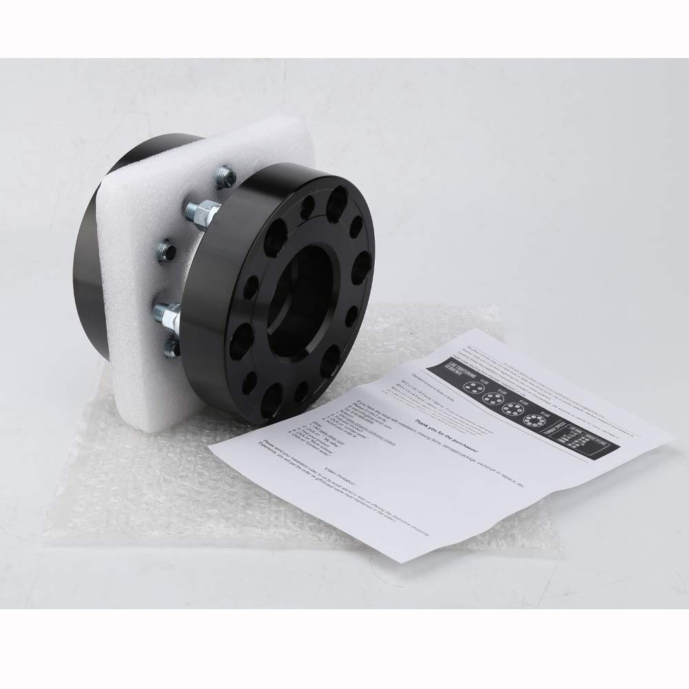 KSP 6x139.7mm Wheel Spacers 2in for Silverado Sierra Ram 1500 Lug Centric 108mm Hub Bore Black 4Pcs