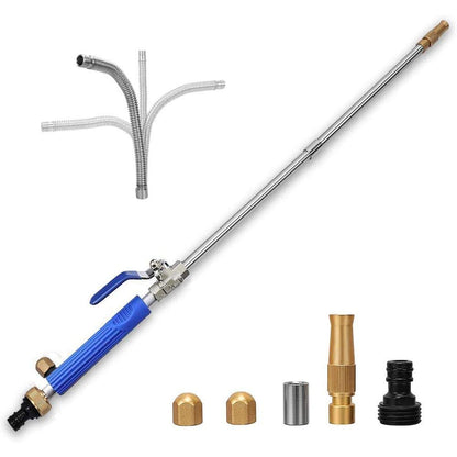 Washer Wand Attachment With Jet Nozzles For Gutter Patio Car Cleaning Blue