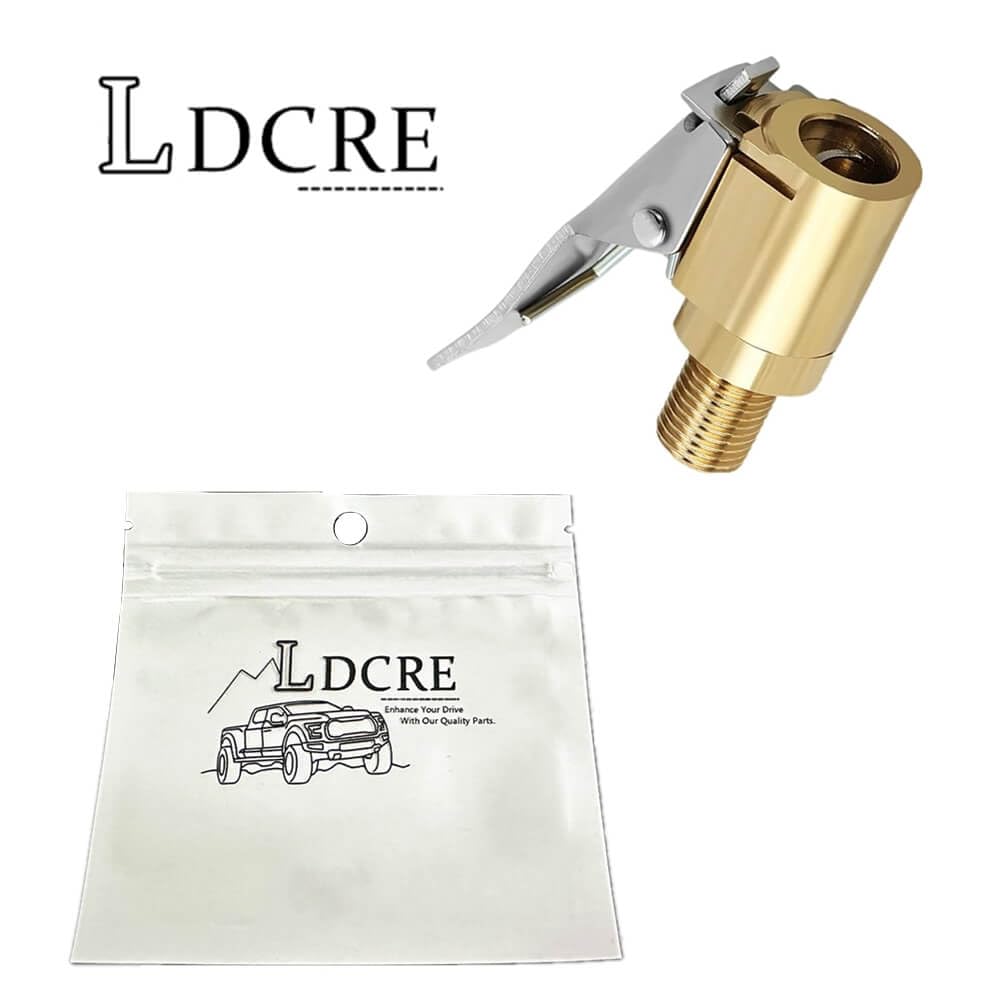 Brass Locking Tire Air Chuck With Clip Adapter 8mm Inlet For Car Truck Motorcycle Inflator