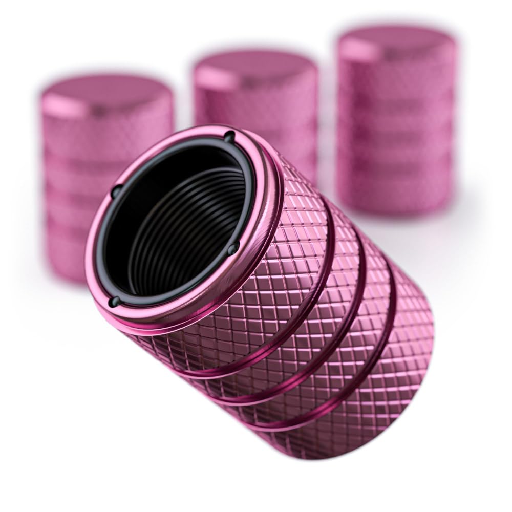 Plum Purple Aluminum Tire Valve Stem Caps Set Of 4 Universal Fit Easy Install Anti Corrosion