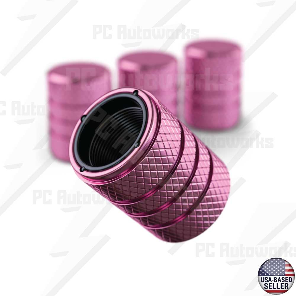 Plum Purple Aluminum Tire Valve Stem Caps Set Of 4 Universal Fit Easy Install Anti Corrosion