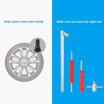 Tire Valve Stem Puller And Installer Kit 10Pc 4 Way Valve Core Remover Tool