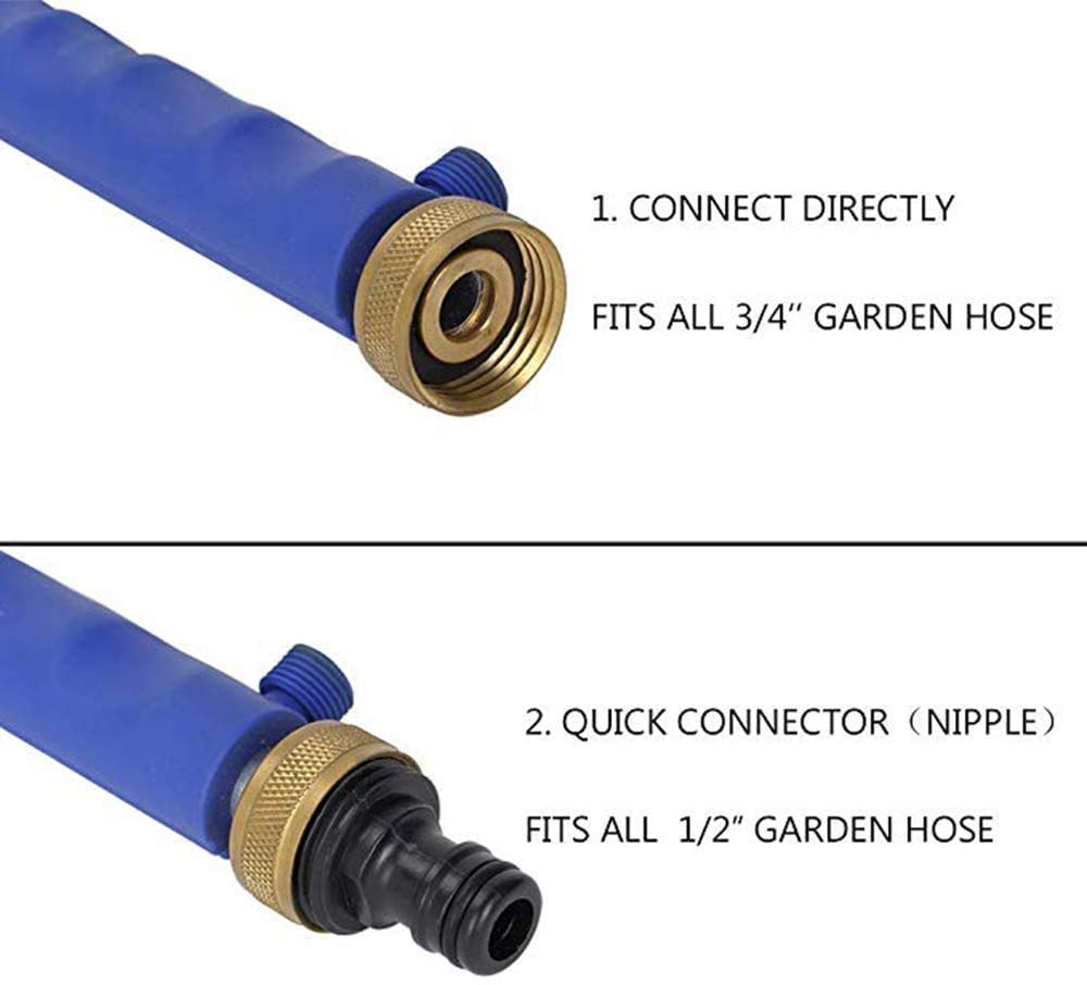 Washer Wand Attachment With Jet Nozzles For Gutter Patio Car Cleaning Blue