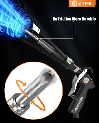 Automotive Detailing Air Blow Gun With Two Nozzle Set For Car Cleaning Durable High Pressure