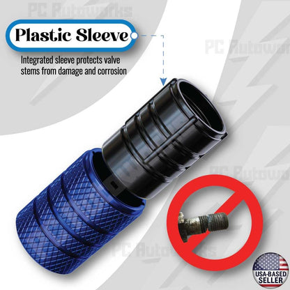 Plum Purple Aluminum Tire Valve Stem Caps Set Of 4 Universal Fit Easy Install Anti Corrosion