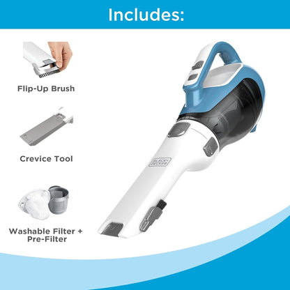 Black Decker Dustbuster Compact Cordless Handheld Vacuum Car Rotating Nozzle Crevice Tool