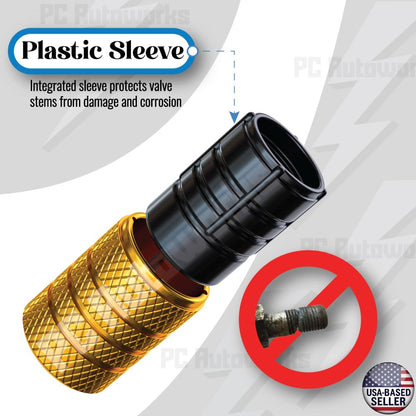 Plum Purple Aluminum Tire Valve Stem Caps Set Of 4 Universal Fit Easy Install Anti Corrosion