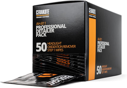 Cerakote Ceramic Headlight Restoration Kit 10 Wipes No Tools Required Long Lasting Shine