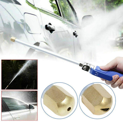 Washer Wand Attachment With Jet Nozzles For Gutter Patio Car Cleaning Blue