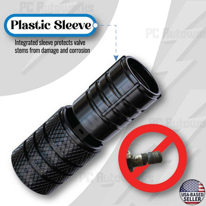 Plum Purple Aluminum Tire Valve Stem Caps Set Of 4 Universal Fit Easy Install Anti Corrosion