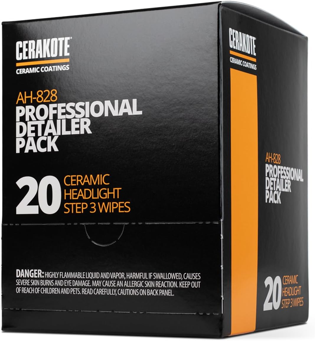 Cerakote Ceramic Headlight Restoration Kit 10 Wipes No Tools Required Long Lasting Shine