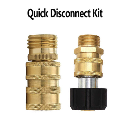 Pressure Washer Quick Disconnect Adapter Set M22 To 14mm Swivel To Three Eighths Inch Fittings