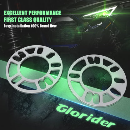 4Pcs 5mm Wheel Spacers for 4 and 5 Lug Vehicles, PCD 98 to 120mm, 78.1mm ID, 150mm OD Aluminum