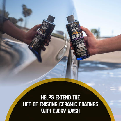 Chemical Guys HydroSuds Ceramic Car Wash Soap 16 Oz Berry Scent 2 Pack Foaming Wash