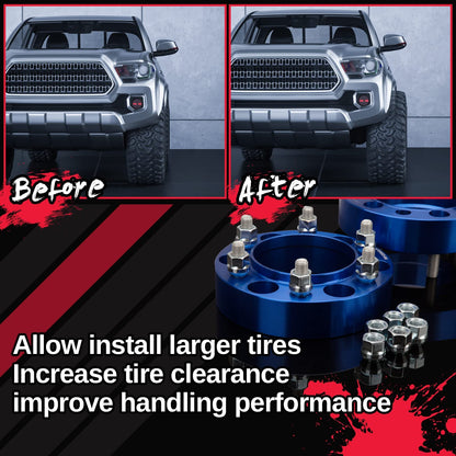 KSP 6x139.7mm Wheel Spacers 2in for Silverado Sierra Ram 1500 Lug Centric 108mm Hub Bore Black 4Pcs