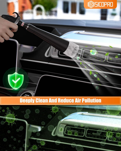 Automotive Detailing Air Blow Gun With Two Nozzle Set For Car Cleaning Durable High Pressure