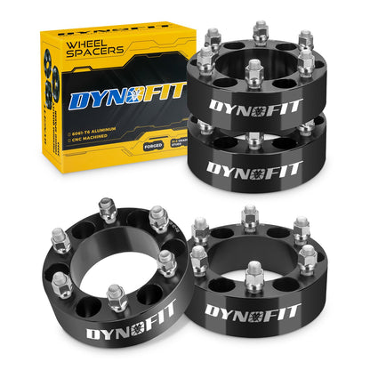 Dynofit 2 Inch Wheel Spacers 6x139.7 6x5.5 Forged Aluminum For Chevy GMC Silverado Ram 1500
