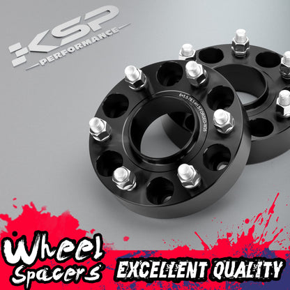 KSP 6x139.7mm Wheel Spacers 2in for Silverado Sierra Ram 1500 Lug Centric 108mm Hub Bore Black 4Pcs