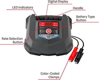 Schumacher SC1280 12V/6V Battery Charger Maintainer Trickle Charger For Auto Marine AGM Gel Deep Cycle