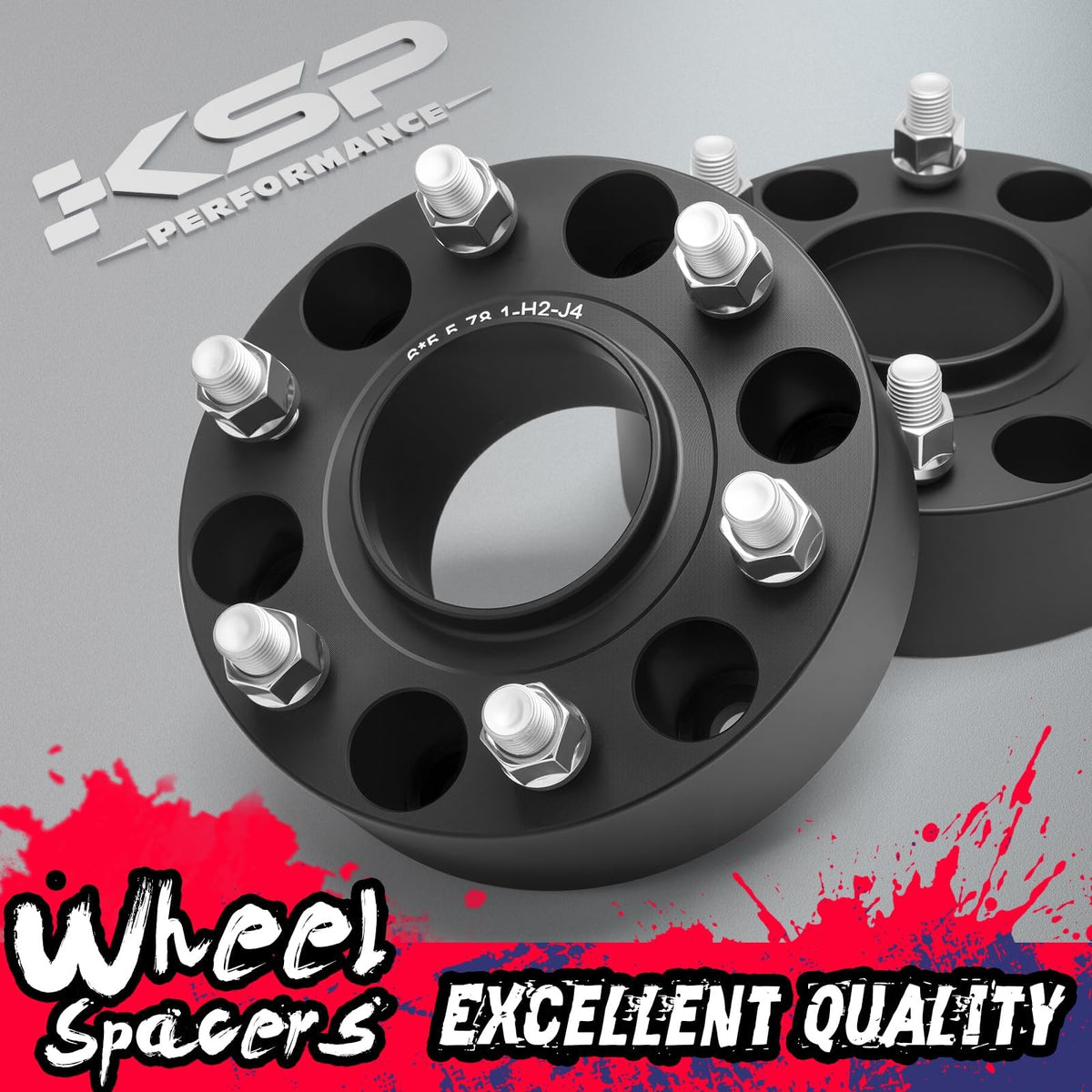 KSP 6x139.7mm Wheel Spacers 2in for Silverado Sierra Ram 1500 Lug Centric 108mm Hub Bore Black 4Pcs