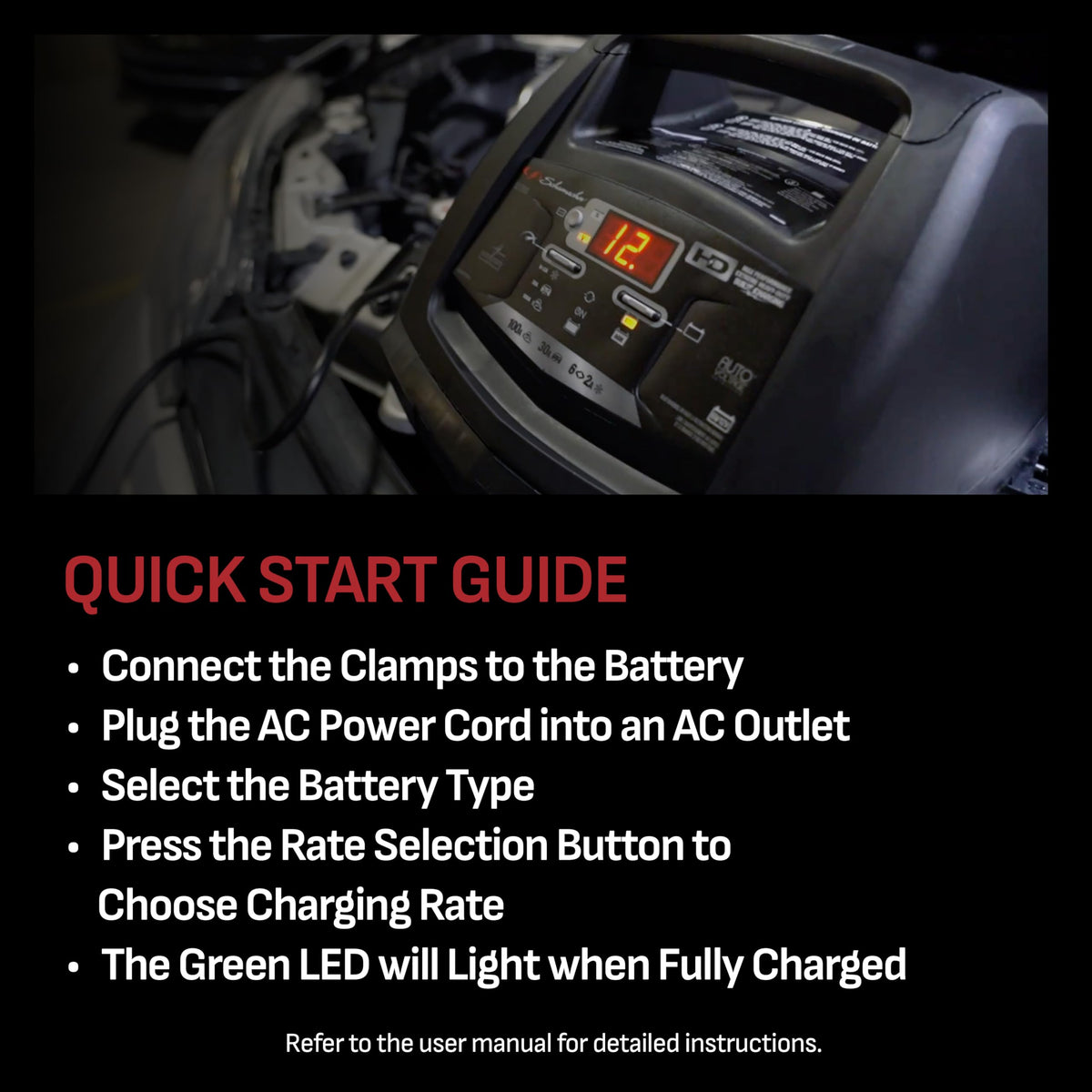 Schumacher 6V 12V Battery Charger And 100A Engine Starter 5 In 1 Maintainer 6A 30A Boost