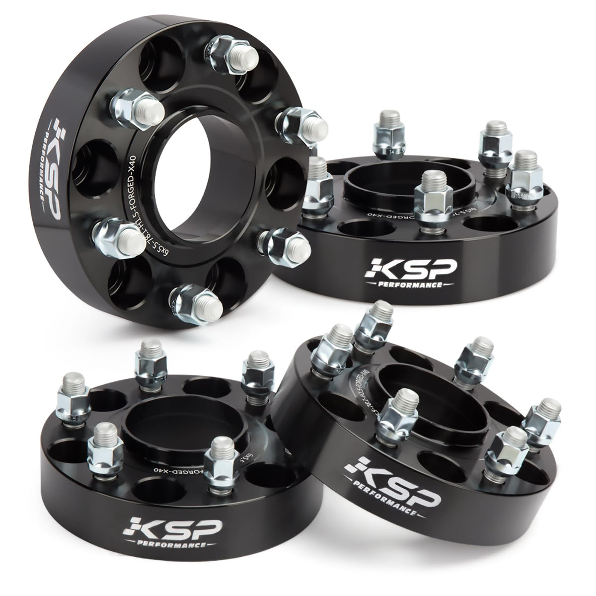 KSP 6x139.7mm Wheel Spacers 2in for Silverado Sierra Ram 1500 Lug Centric 108mm Hub Bore Black 4Pcs
