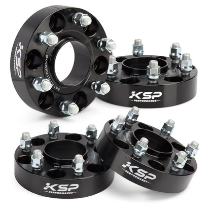 KSP 6x139.7mm Wheel Spacers 2in for Silverado Sierra Ram 1500 Lug Centric 108mm Hub Bore Black 4Pcs