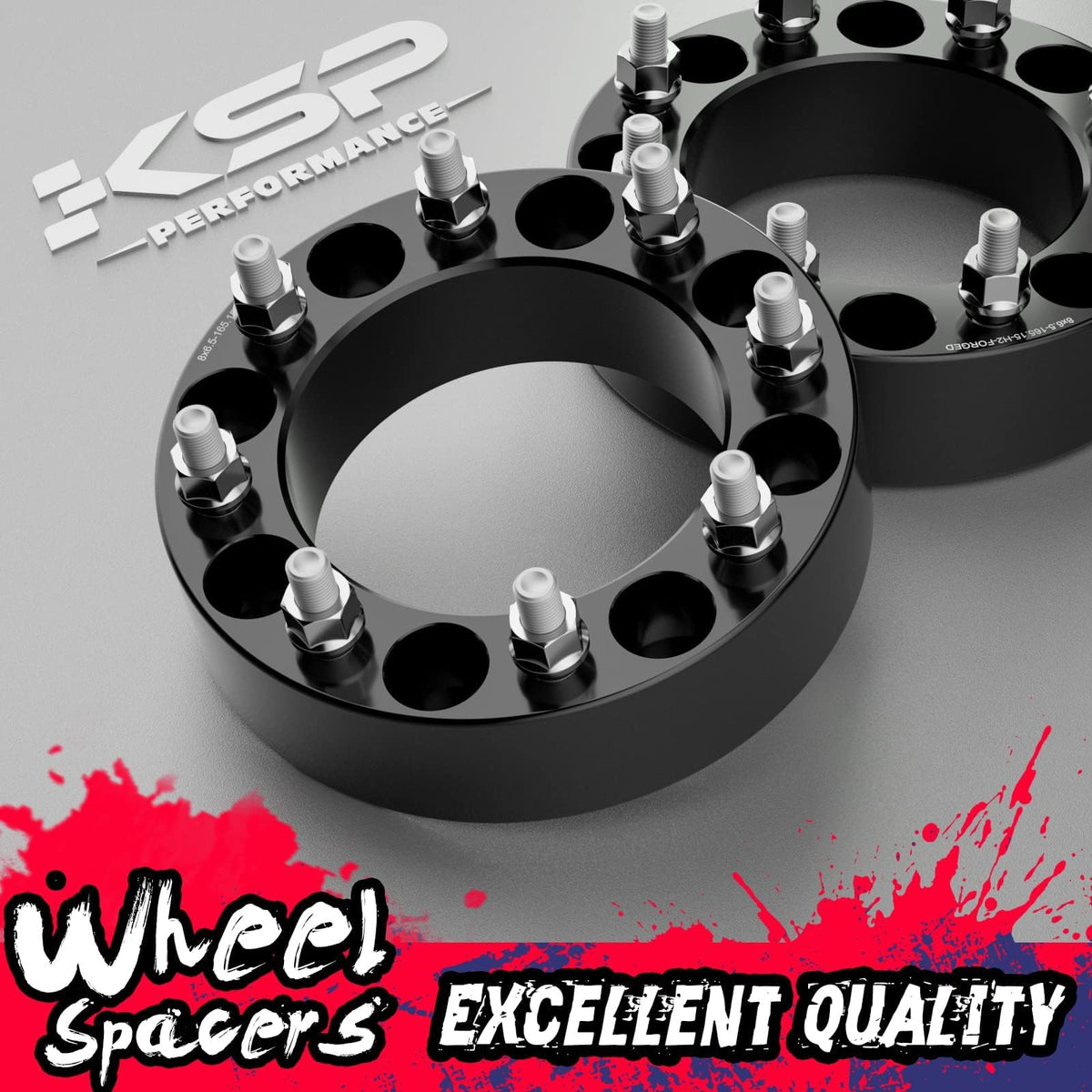 KSP 6x139.7mm Wheel Spacers 2in for Silverado Sierra Ram 1500 Lug Centric 108mm Hub Bore Black 4Pcs
