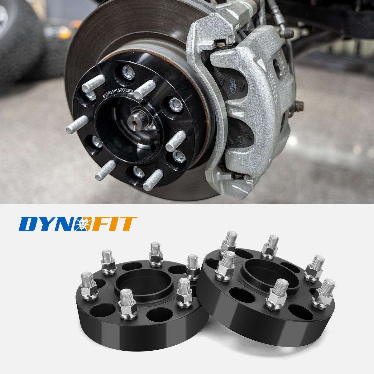 Dynofit 2 Inch Wheel Spacers 6x139.7 6x5.5 Forged Aluminum For Chevy GMC Silverado Ram 1500
