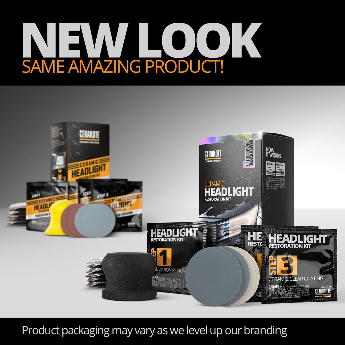 Cerakote Ceramic Headlight Restoration Kit 10 Wipes No Tools Required Long Lasting Shine