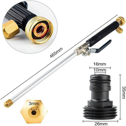 Washer Wand Attachment With Jet Nozzles For Gutter Patio Car Cleaning Blue