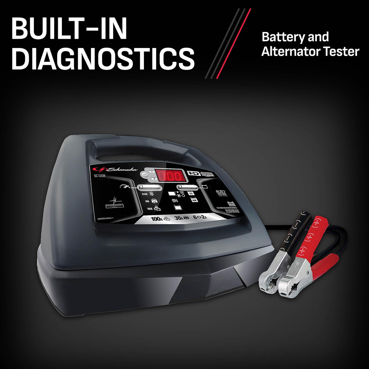 Schumacher 6V 12V Battery Charger And 100A Engine Starter 5 In 1 Maintainer 6A 30A Boost
