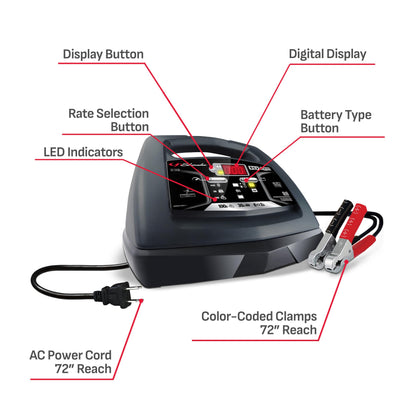 Schumacher 6V 12V Battery Charger And 100A Engine Starter 5 In 1 Maintainer 6A 30A Boost