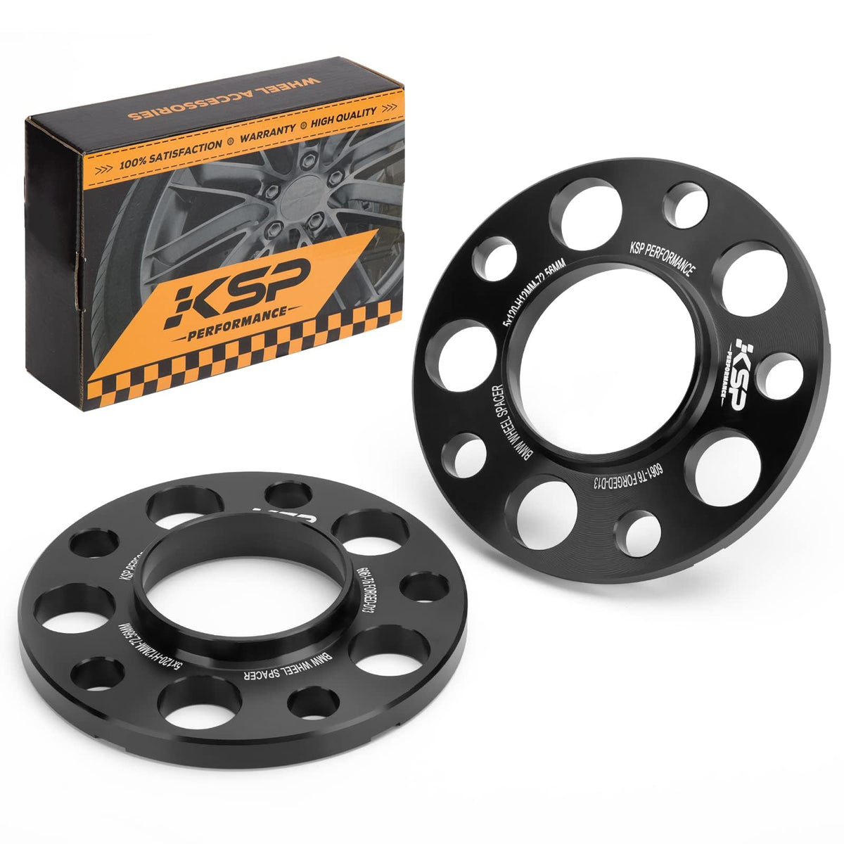 KSP BMW 5x120mm Wheel Spacers 15mm Hub Centric Forged M12x1.5 72.56mm Hub Bore 2pc