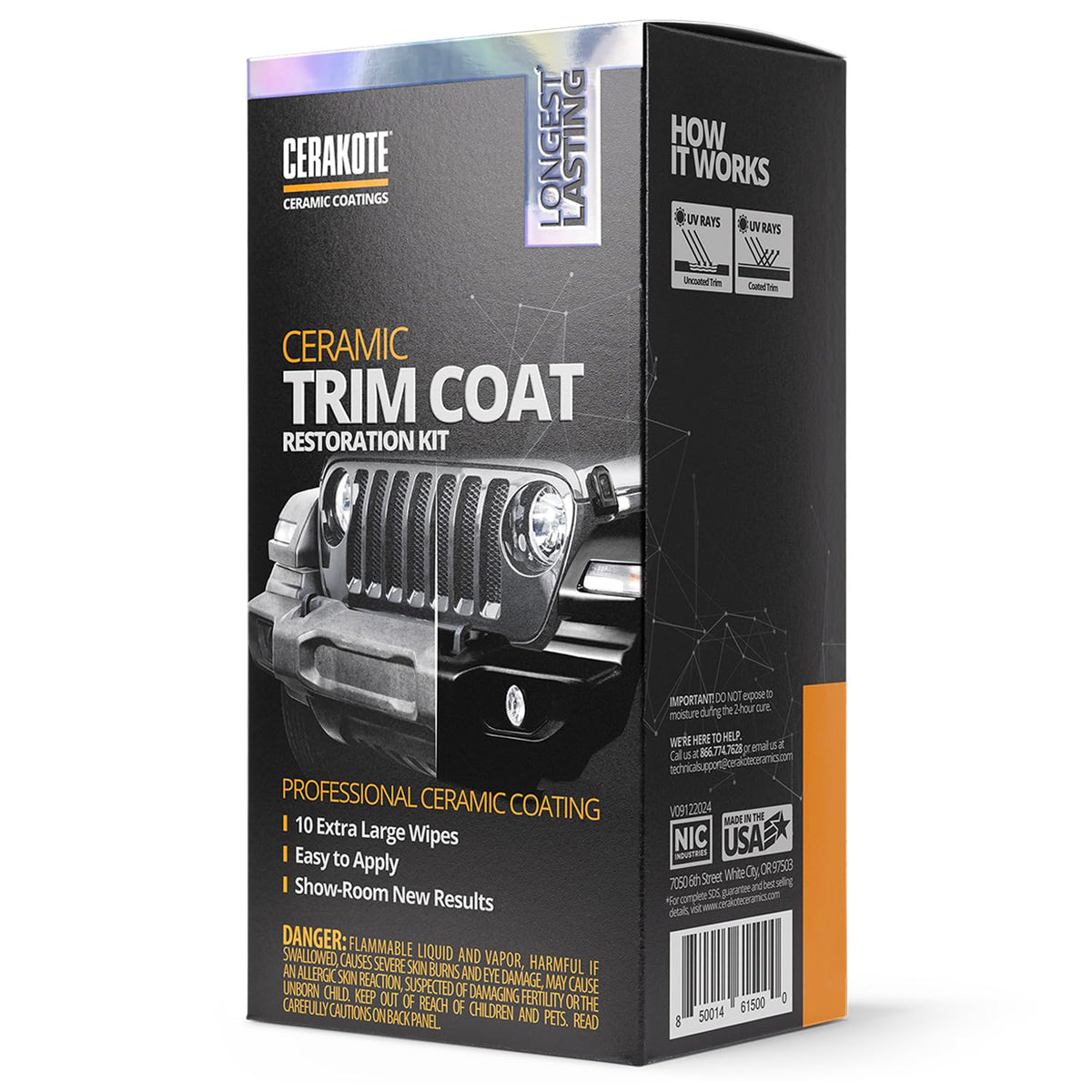 Cerakote Ceramic Trim Coat Kit For Plastic Exterior Trim Restoration Ceramic Coating