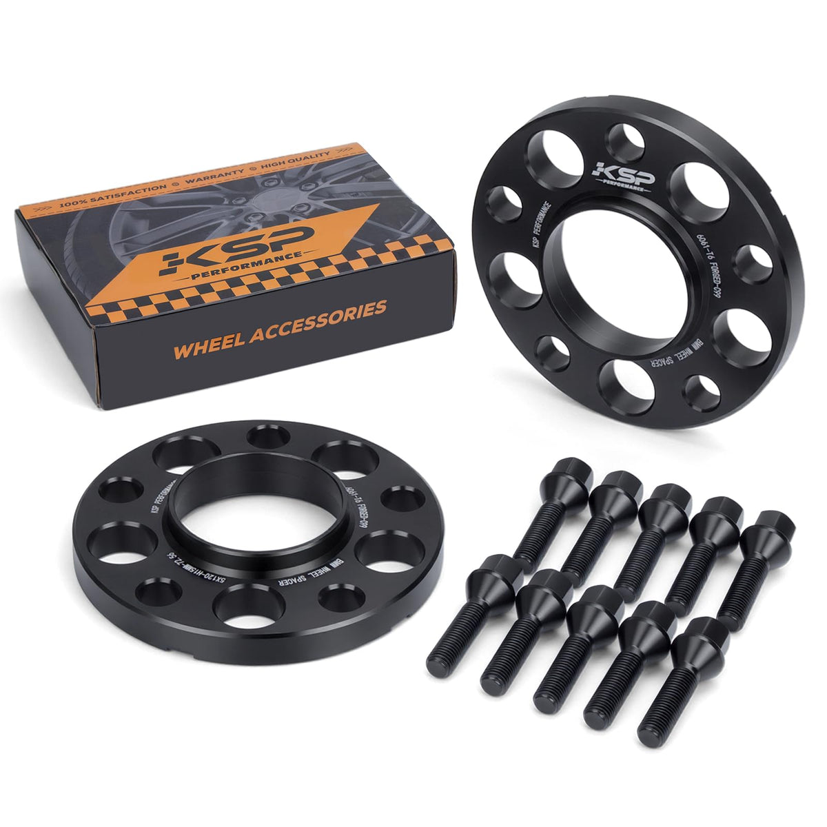 KSP BMW 5x120mm Wheel Spacers 15mm Hub Centric Forged M12x1.5 72.56mm Hub Bore 2pc