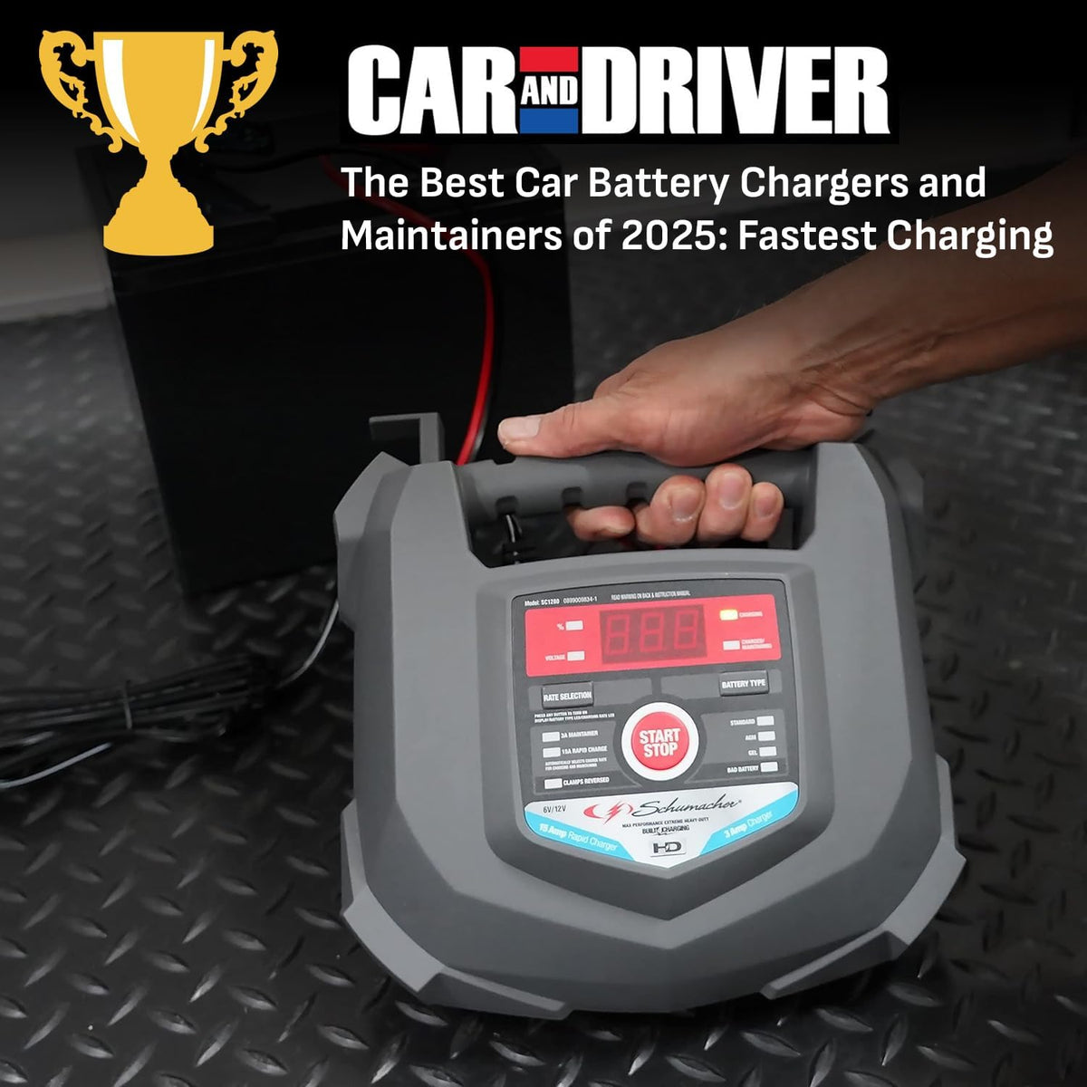 Schumacher SC1280 12V/6V Battery Charger Maintainer Trickle Charger For Auto Marine AGM Gel Deep Cycle