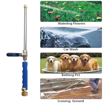 Washer Wand Attachment With Jet Nozzles For Gutter Patio Car Cleaning Blue