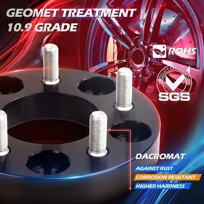 Dynofit 2 Inch Wheel Spacers 6x139.7 6x5.5 Forged Aluminum For Chevy GMC Silverado Ram 1500