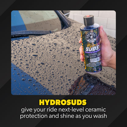 Chemical Guys HydroSuds Ceramic Car Wash Soap 16 Oz Berry Scent 2 Pack Foaming Wash