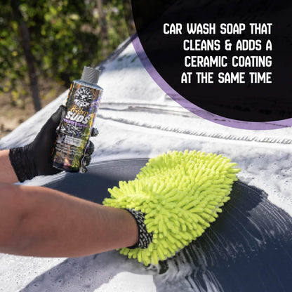 Chemical Guys HydroSuds Ceramic Car Wash Soap 16 Oz Berry Scent 2 Pack Foaming Wash