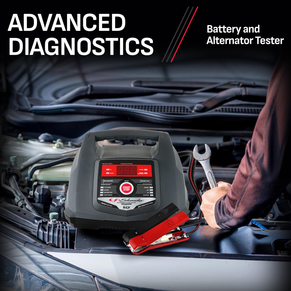 Schumacher 6V 12V Battery Charger And 100A Engine Starter 5 In 1 Maintainer 6A 30A Boost