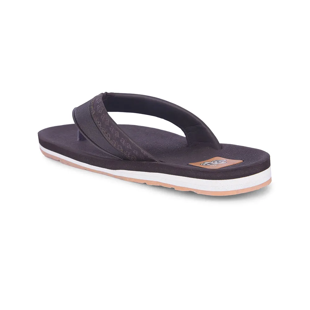 A-HA Casual Brown Flip Flop For Men ANCO-03 By Liberty