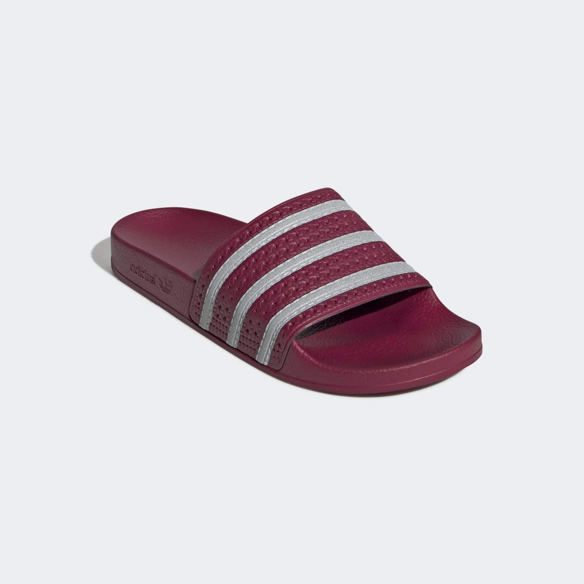 ADILETTE SLIDES COLLEGIATE BURGUNDY / CLOUD WHITE / COLLEGIATE BURGUNDY