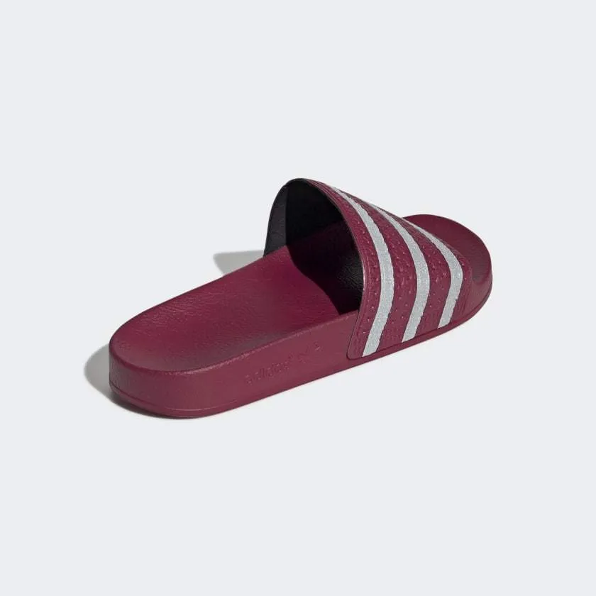 ADILETTE SLIDES COLLEGIATE BURGUNDY / CLOUD WHITE / COLLEGIATE BURGUNDY