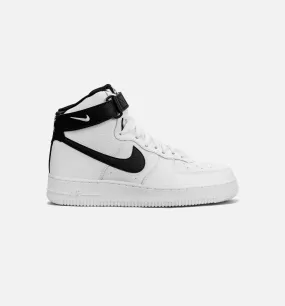 Mens High-Top Air Force 1 07 Lifestyle Shoe in White/Black