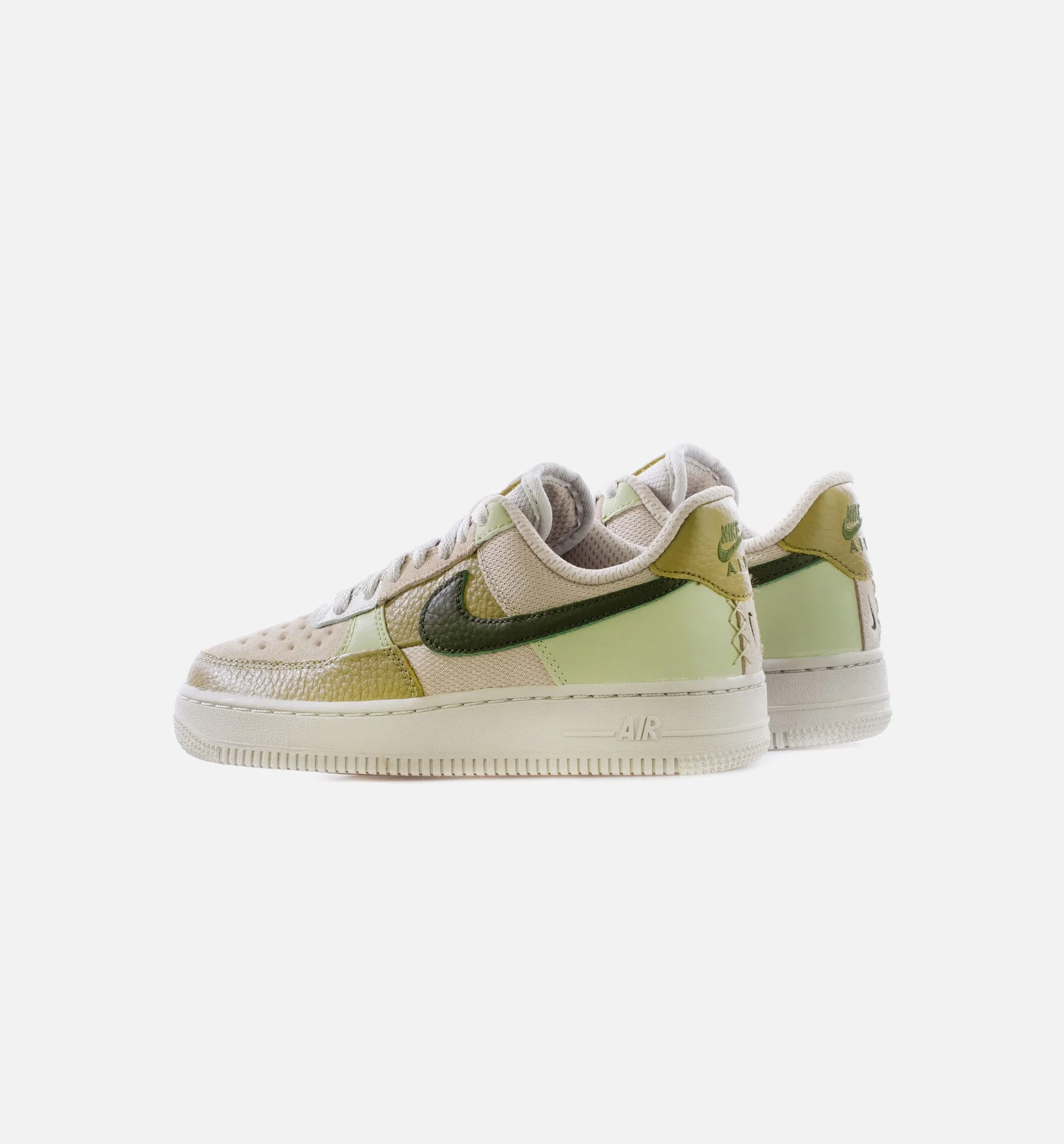 Air Force 1 Low Rough Green Womens Lifestyle Shoe - Light Bone/Rough Green/Olive Aura